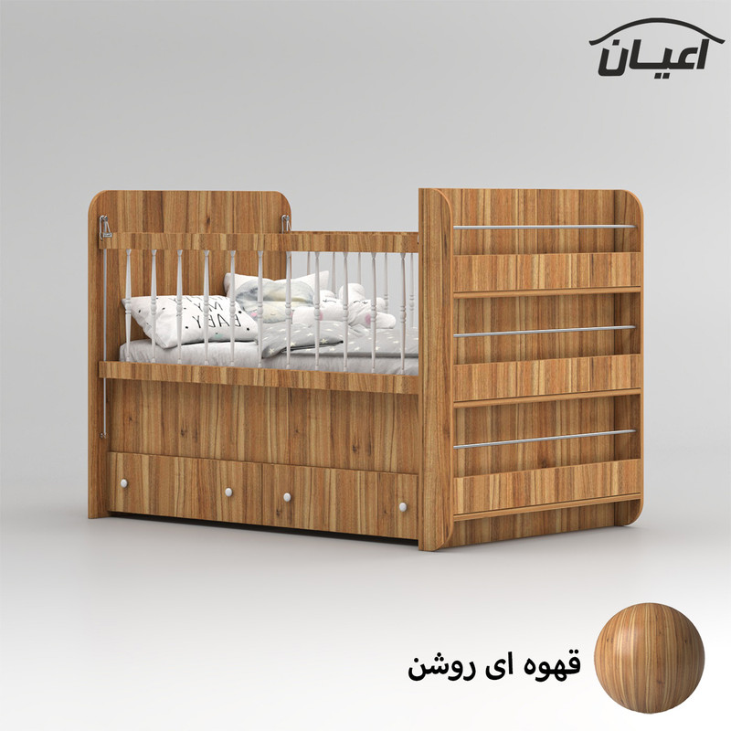 تختخواب کودک کوچیل مدل KL845 سایز 130 × 70