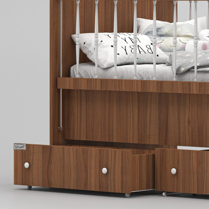 تختخواب کودک کوچیل مدل KL845 سایز 130 × 70