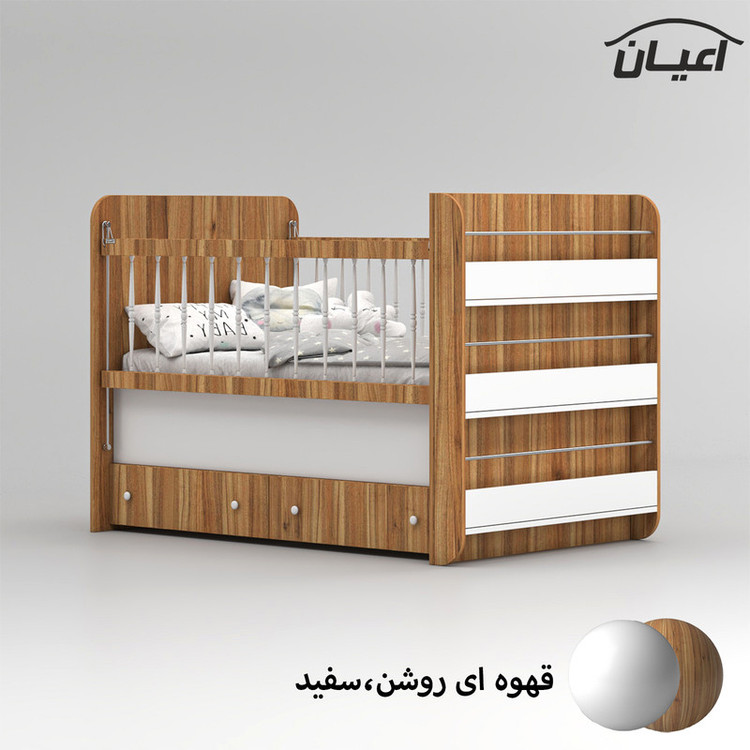 تختخواب کودک کوچیل مدل KL845 سایز 130 × 70