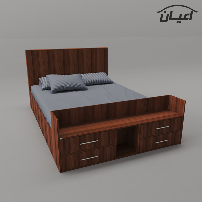 تخت خواب دونفره کوچیل مدل KL361 سایز 160x200 سانتی متر