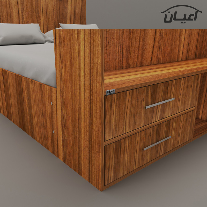 تخت خواب دونفره کوچیل مدل KL361 سایز 160x200 سانتی متر