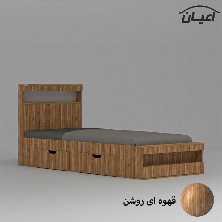 تخت خواب یک نفره کوچیل مدل KL705 سایز 80x180 سانتی متر