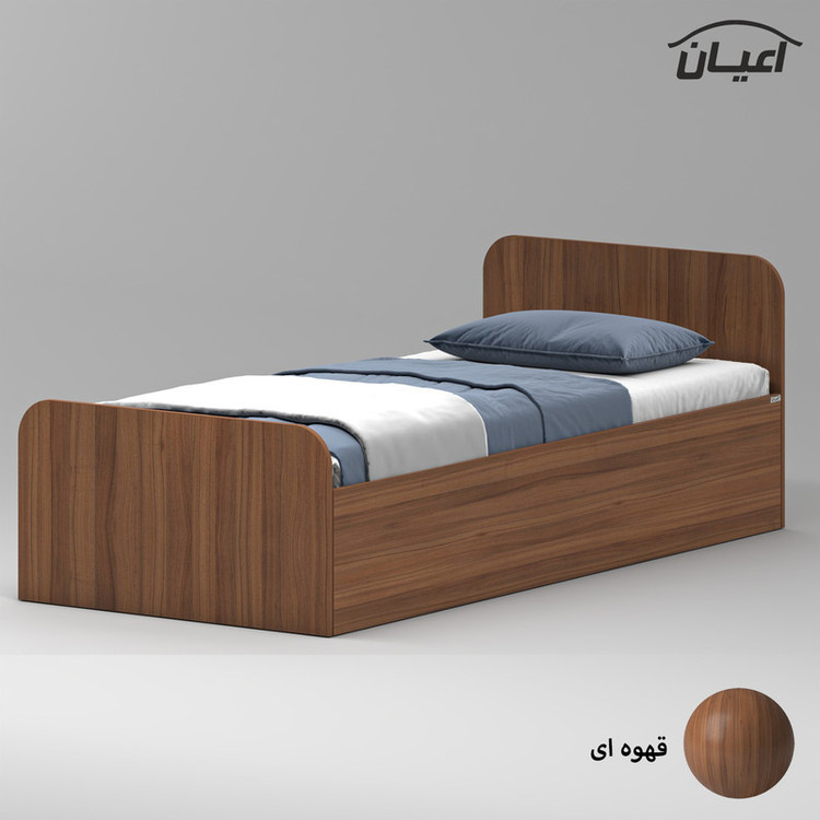 تخت خواب ملامینه یک نفره کوچیل مدل KL931 سایز 90x200 سانتی متر