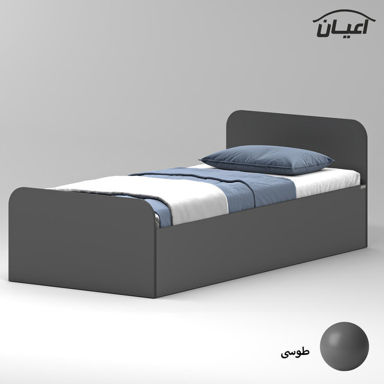 تخت خواب ملامینه یک نفره کوچیل مدل KL931 سایز 90x200 سانتی متر