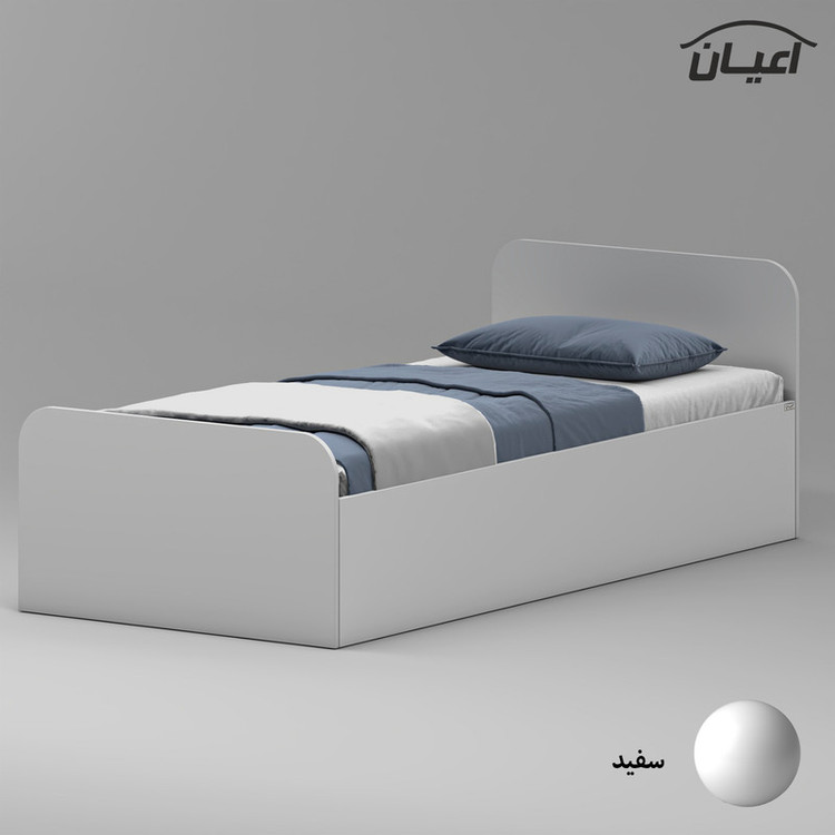 تخت خواب ملامینه یک نفره کوچیل مدل KL931 سایز 90x200 سانتی متر