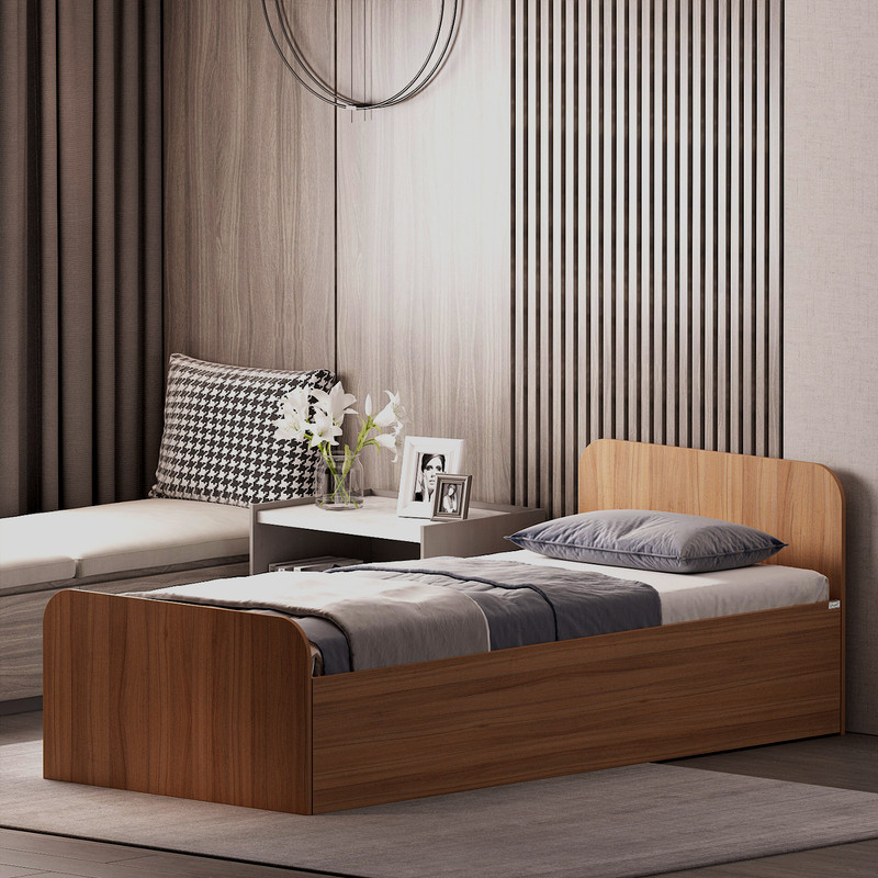 تخت خواب ملامینه یک نفره کوچیل مدل KL931 سایز 90x200 سانتی متر