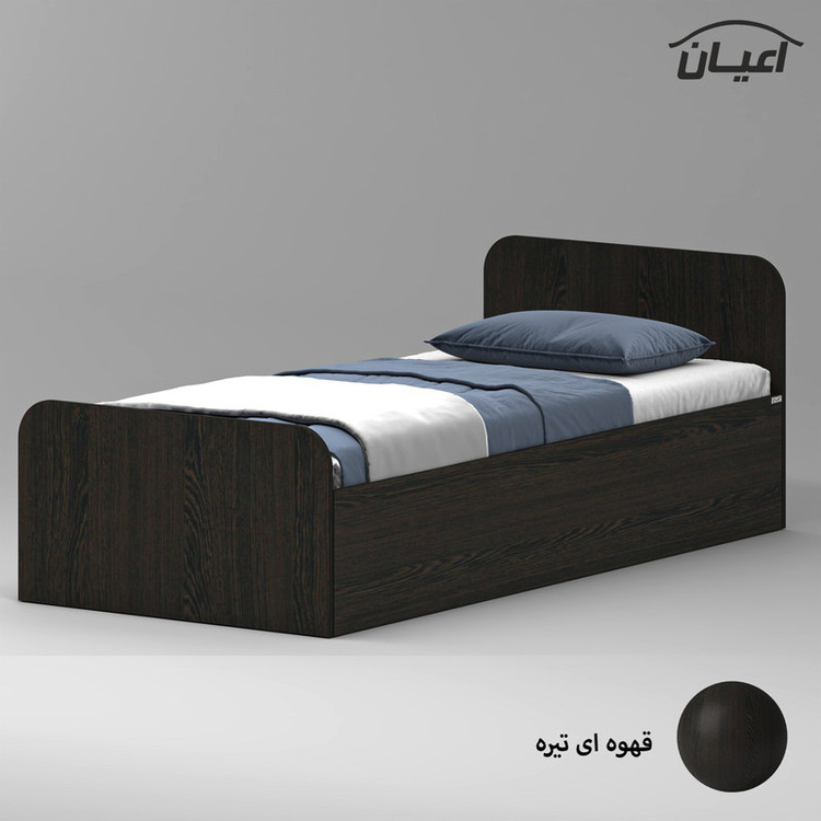 تخت خواب ملامینه یک نفره کوچیل مدل KL931 سایز 90x200 سانتی متر