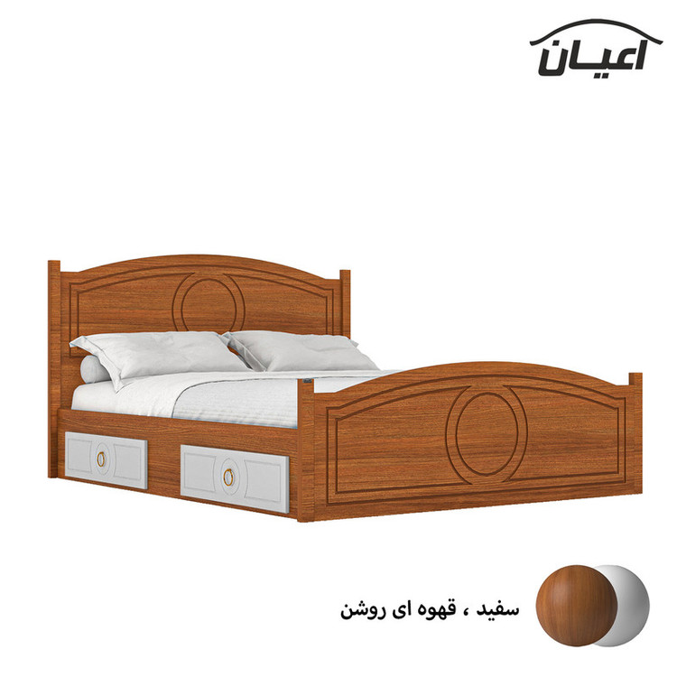 تخت خواب دو نفره کوچیل کد KL673 سایز 200x160 سانتی متر