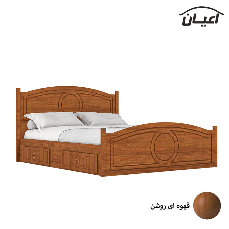 تخت خواب دو نفره کوچیل کد KL673 سایز 200x160 سانتی متر