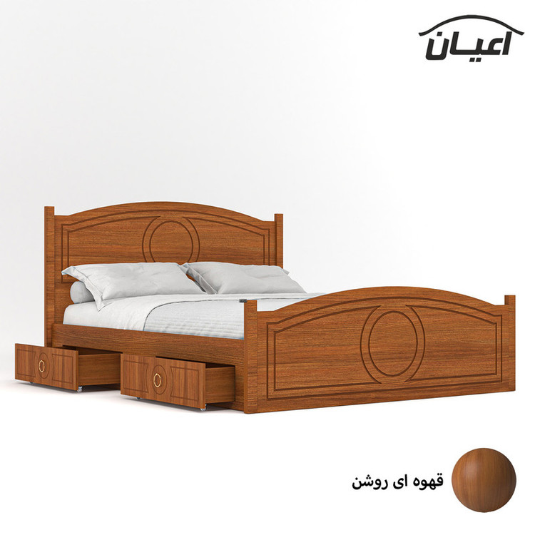 تخت خواب دو نفره کوچیل کد KL673 سایز 200x160 سانتی متر