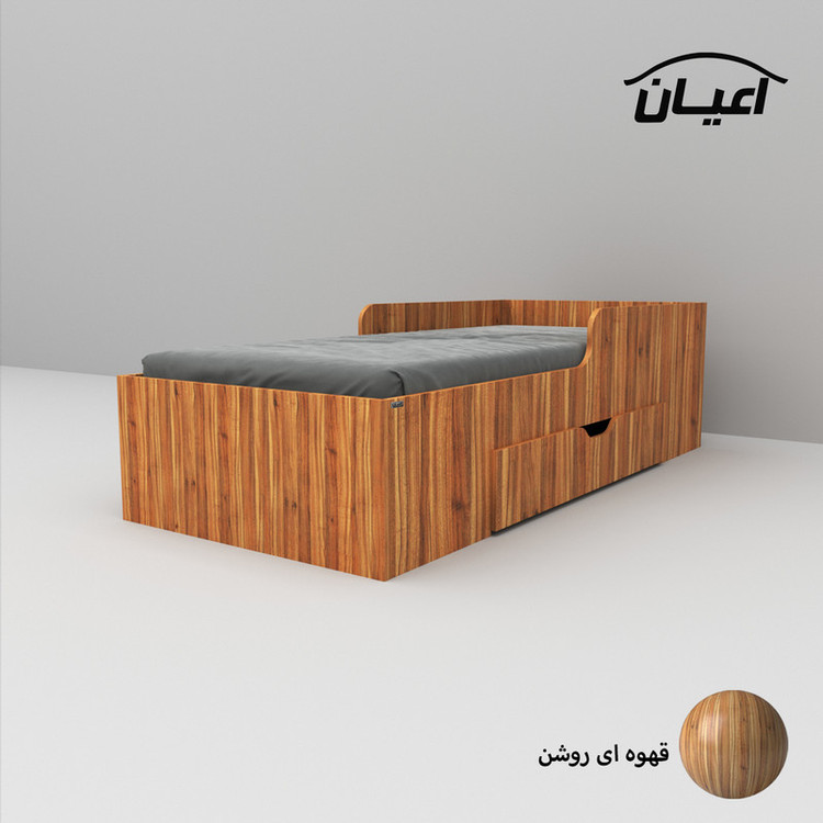 تخت خواب یک نفره کوچیل مدل KL659 سایز 90x200 سانتی متر