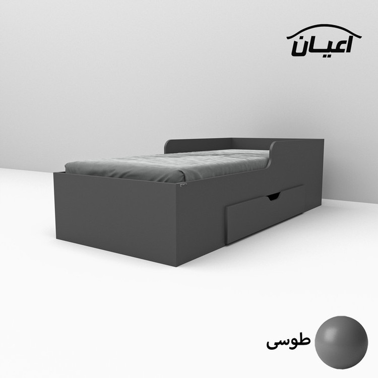 تخت خواب یک نفره کوچیل مدل KL659 سایز 90x200 سانتی متر