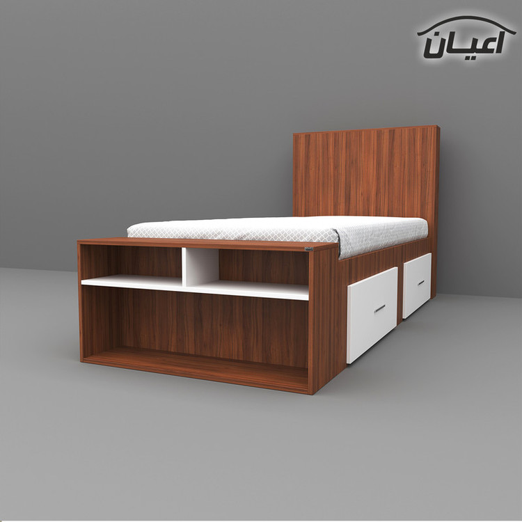 تخت خواب یکنفره کوچیل مدل KL295 سایز 90x200 سانتی متر