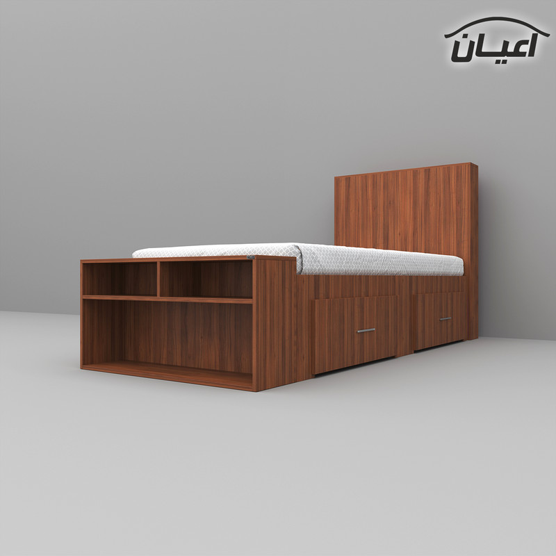 تخت خواب یکنفره کوچیل مدل KL295 سایز 90x200 سانتی متر