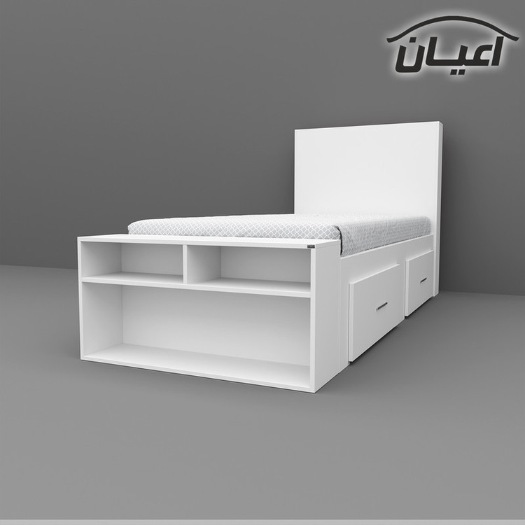 تخت خواب یکنفره کوچیل مدل KL295 سایز 90x200 سانتی متر