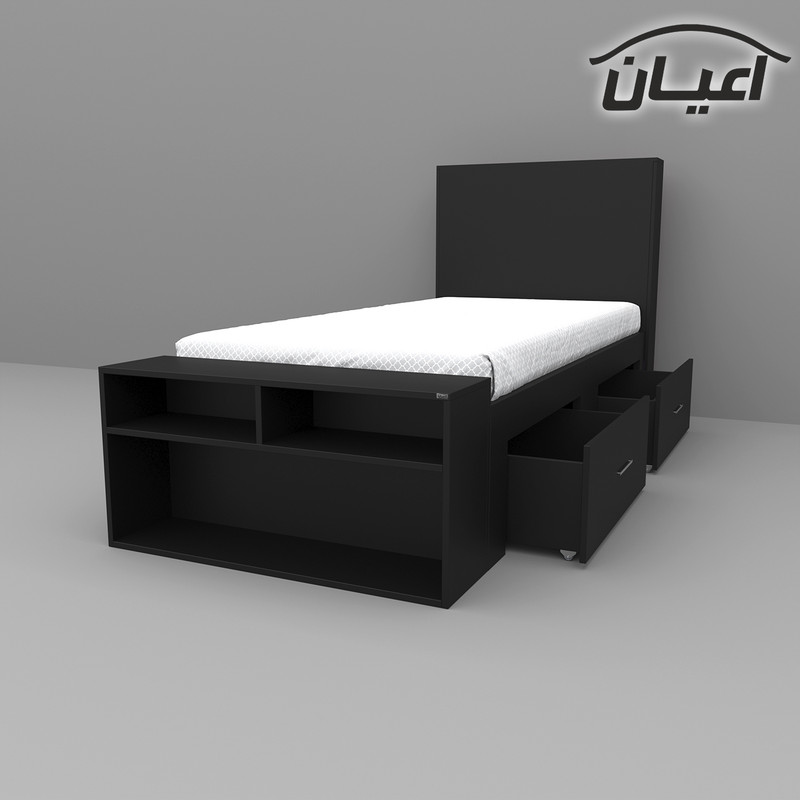 تخت خواب یکنفره کوچیل مدل KL295 سایز 90x200 سانتی متر