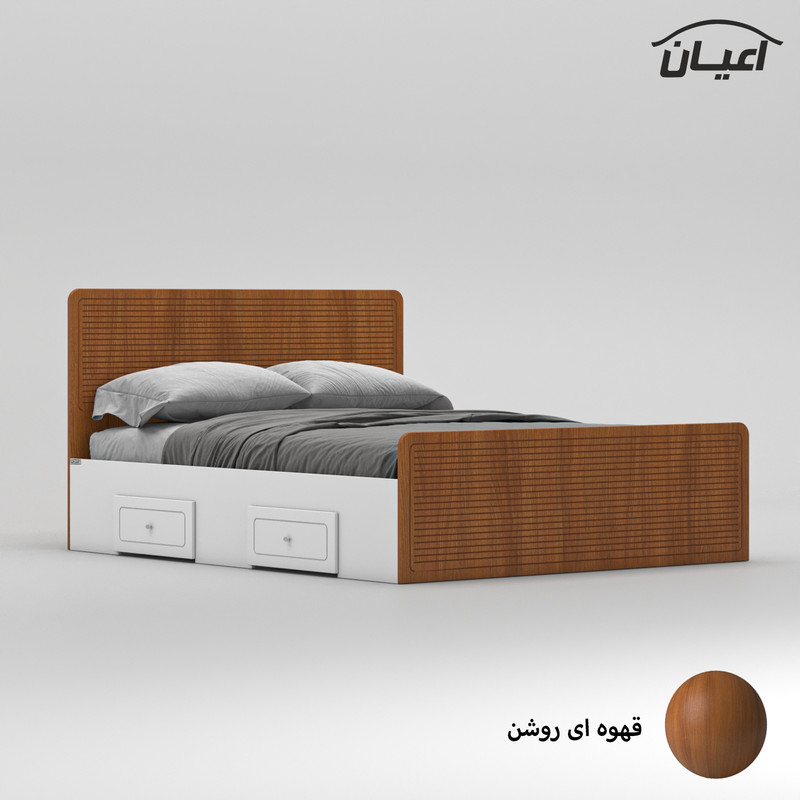 تخت خواب دو نفره کوچیل مدل KL812 سایز 160x200 سانتی متر
