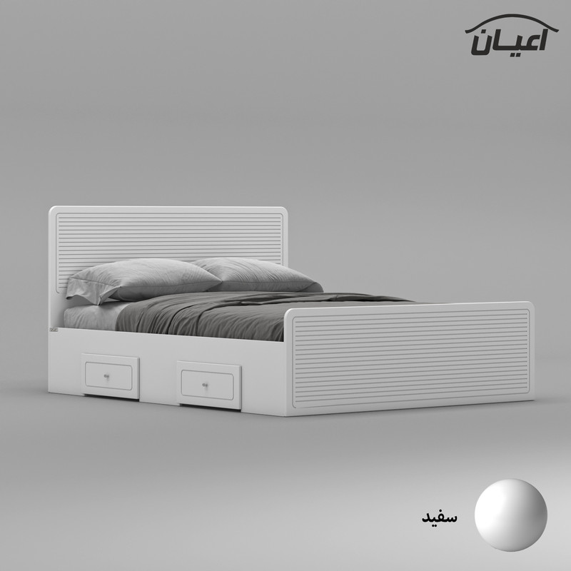 تخت خواب دو نفره کوچیل مدل KL812 سایز 160x200 سانتی متر