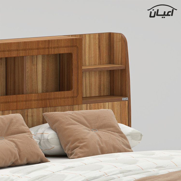 تخت خواب ملامینه دو نفره کوچیل مدل KL983 سایز 160x200 سانتی متر