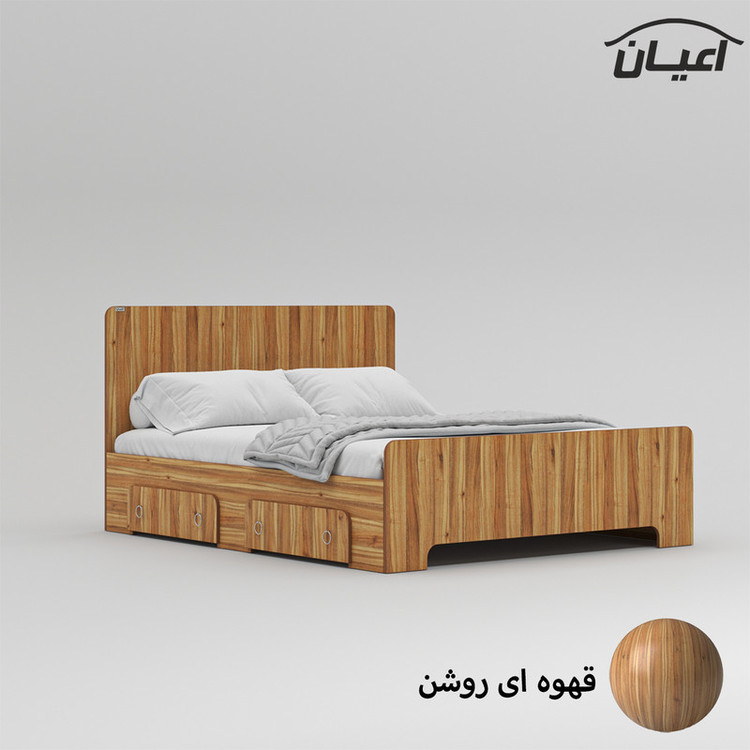 تخت خواب دونفره کوچیل مدل KL792 سایز 160x200 سانتی متر