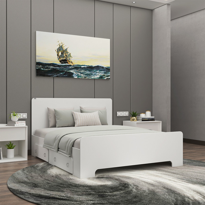 تخت خواب دونفره کوچیل مدل KL792 سایز 160x200 سانتی متر