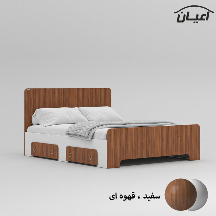 تخت خواب دونفره کوچیل مدل KL792 سایز 160x200 سانتی متر
