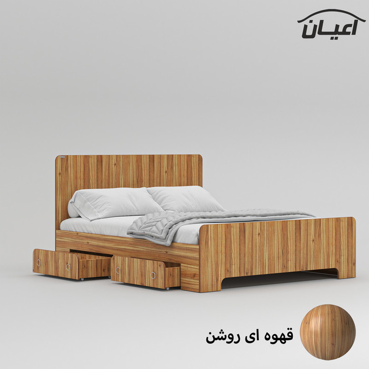تخت خواب دونفره کوچیل مدل KL792 سایز 160x200 سانتی متر