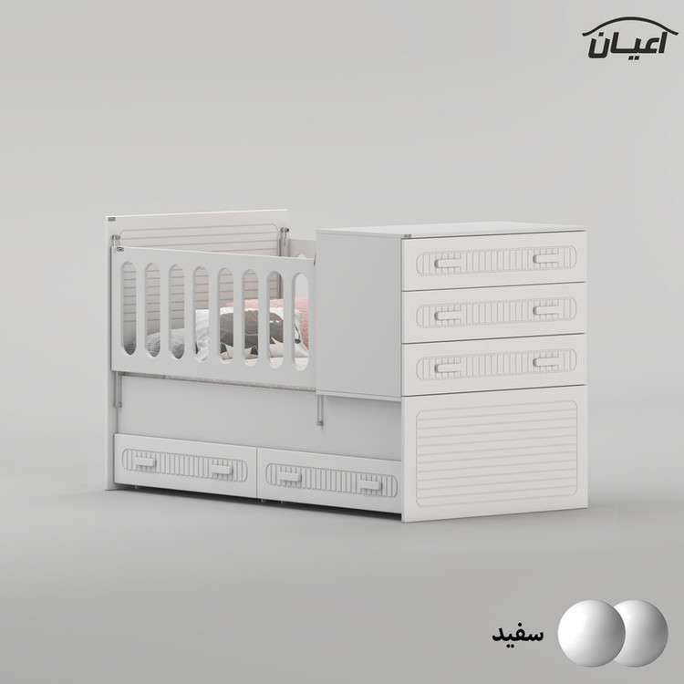 تختخواب کودک کوچیل مدل KL1006 سایز 180 × 80 سانتی متر