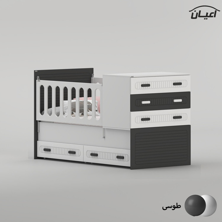 تختخواب کودک کوچیل مدل KL1006 سایز 180 × 80 سانتی متر