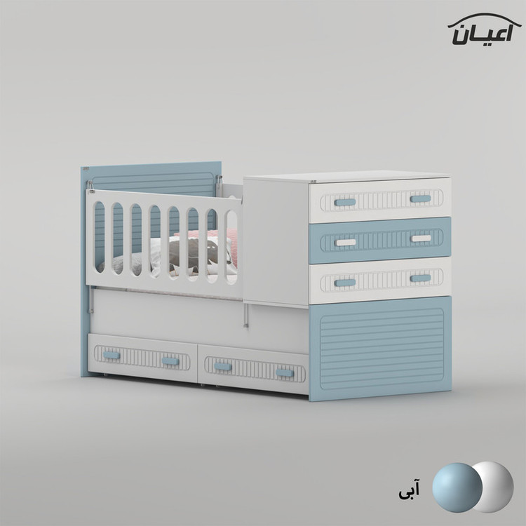 تختخواب کودک کوچیل مدل KL1006 سایز 180 × 80 سانتی متر
