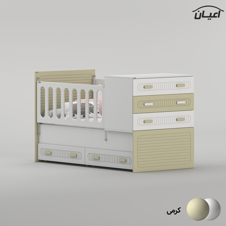 تختخواب کودک کوچیل مدل KL1006 سایز 180 × 80 سانتی متر