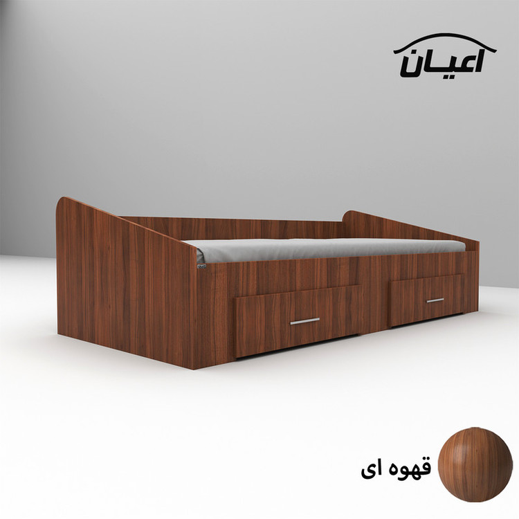 تخت خواب یک نفره کوچیل مدل KL613 سایز 80x180 سانتی متر