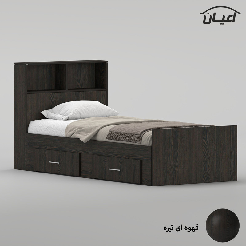 تختخواب ملامینه یک نفره کوچیل مدل KL1019 سایز 90 * 200 سانتیمتر