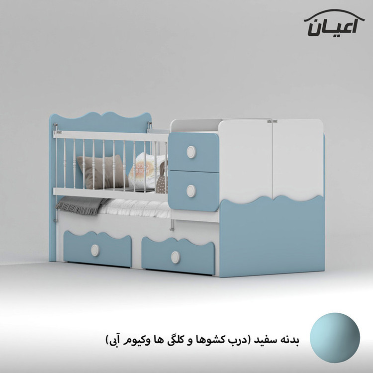 تختخواب کودک کوچیل مدل KL890 سایز 180 × 80