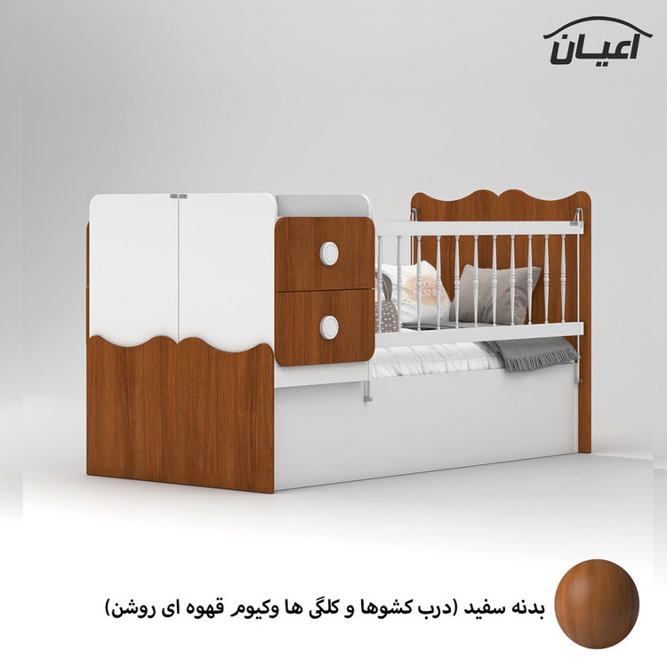 تختخواب کودک کوچیل مدل KL890 سایز 180 × 80
