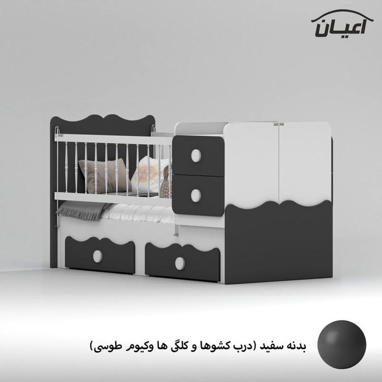 تختخواب کودک کوچیل مدل KL890 سایز 180 × 80