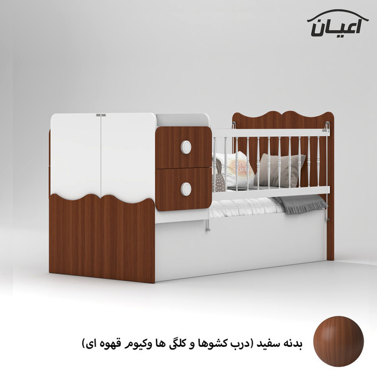 تختخواب کودک کوچیل مدل KL890 سایز 180 × 80