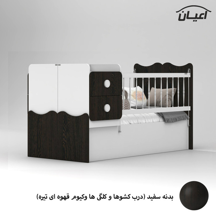 تختخواب کودک کوچیل مدل KL890 سایز 180 × 80