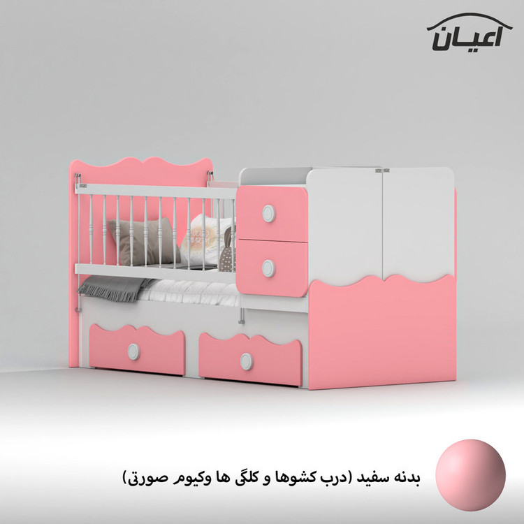 تختخواب کودک کوچیل مدل KL890 سایز 180 × 80