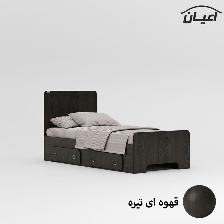 تخت خواب نوجوان کوچیل مدل KL795 سایز 80x180 سانتی متر