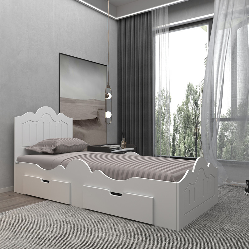 تخت خواب یک نفره کوچیل مدل KL718 سایز 90x200 سانتی متر
