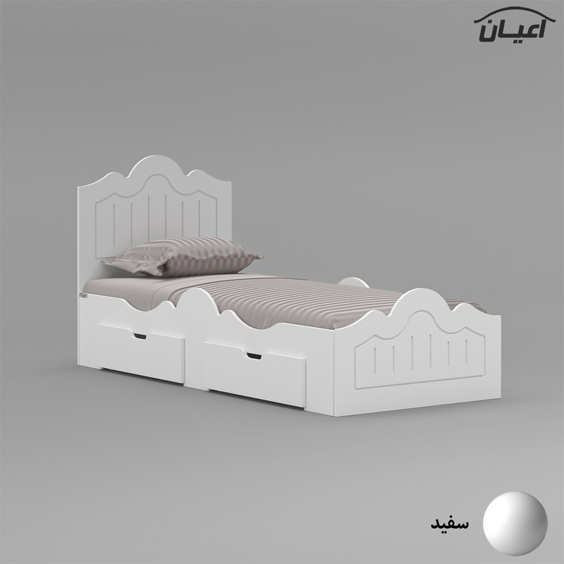 تخت خواب یک نفره کوچیل مدل KL718 سایز 90x200 سانتی متر