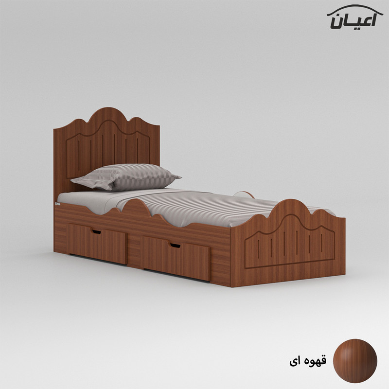 تخت خواب یک نفره کوچیل مدل KL718 سایز 90x200 سانتی متر