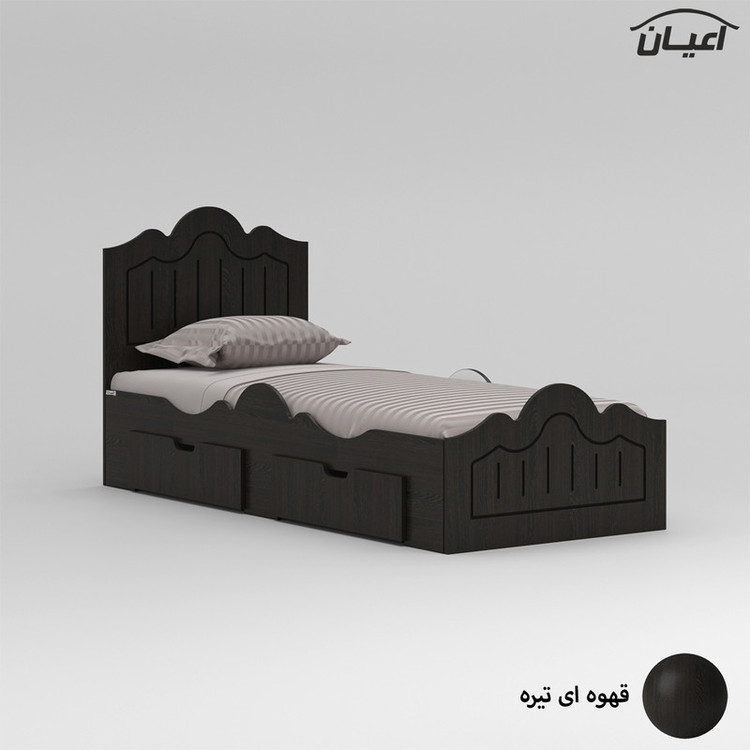 تخت خواب یک نفره کوچیل مدل KL718 سایز 90x200 سانتی متر