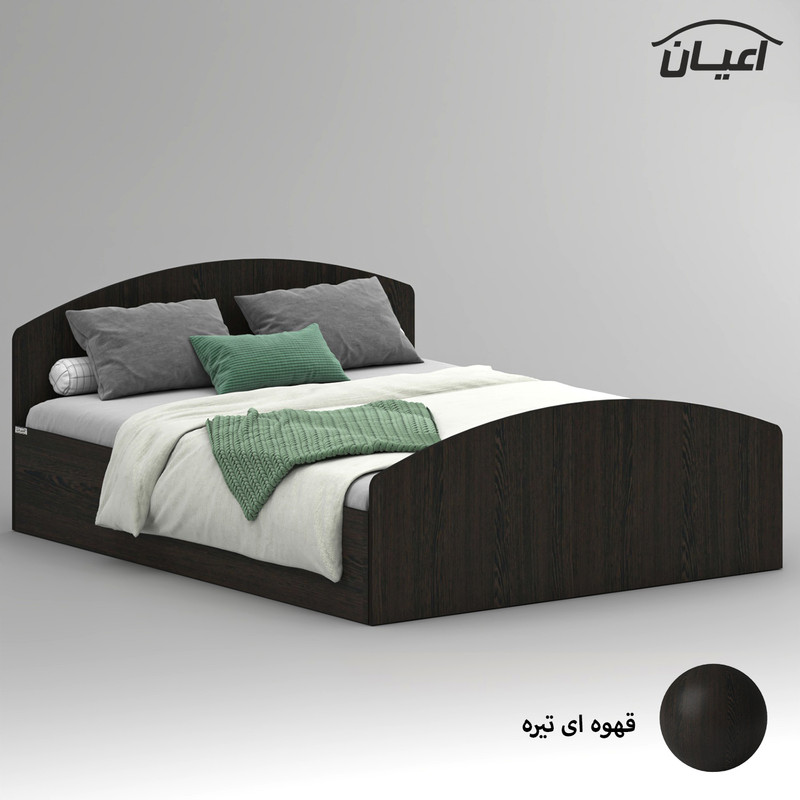 تخت خواب ملامینه دو نفره کوچیل مدل KL973 سایز 160x200 سانتی متر