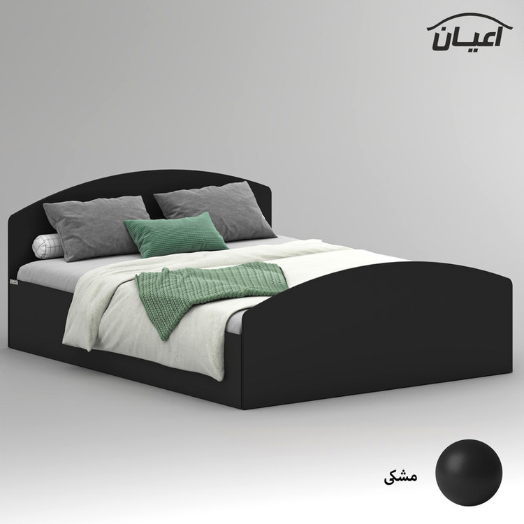 تخت خواب ملامینه دو نفره کوچیل مدل KL973 سایز 160x200 سانتی متر
