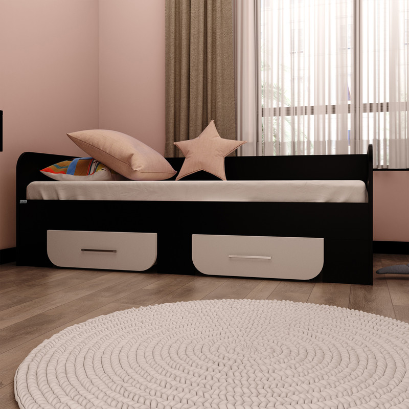 تخت خواب یکنفره کوچیل مدل KL655 سایز 90x200 سانتی متر