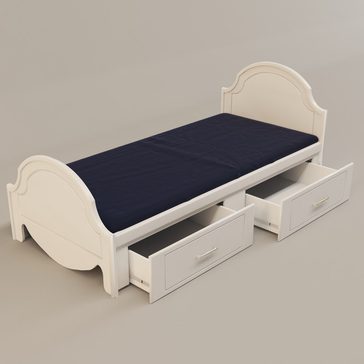 تخت خواب یکنفره کوچیل مدل KL278 سایز 90x200 سانتی متر
