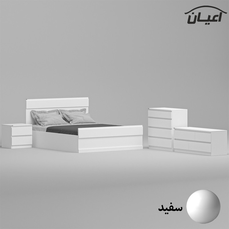 سرویس خواب دونفره کوچیل مدل KL869 سایز 160x200 سانتی متر مجموعه چهار عددی