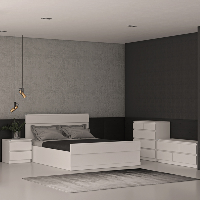 سرویس خواب دونفره کوچیل مدل KL869 سایز 160x200 سانتی متر  مجموعه چهار عددی